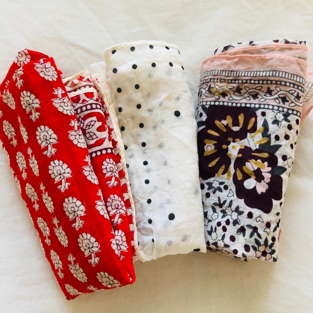 3 Madewell Bandannas NWOT